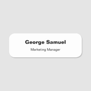 Simple Business Employee Classic Name Tag