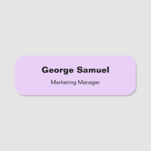 Simple Business Employee Classic Name Tag