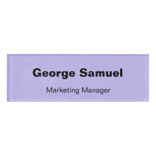 Simple Business Employee Name Tag