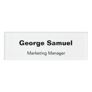 Simple Business Employee Name Tag