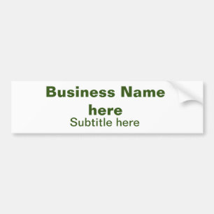 Simple Business jouw namen toevoegen Tekst Q R Cod Bumpersticker
