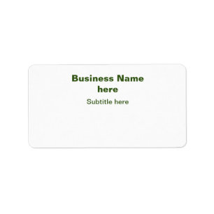 Simple Business jouw namen toevoegen Tekst Q R Cod Etiket