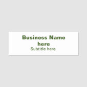 Simple Business jouw namen toevoegen Tekst Q R Cod Naamplaatje (Voorkant)