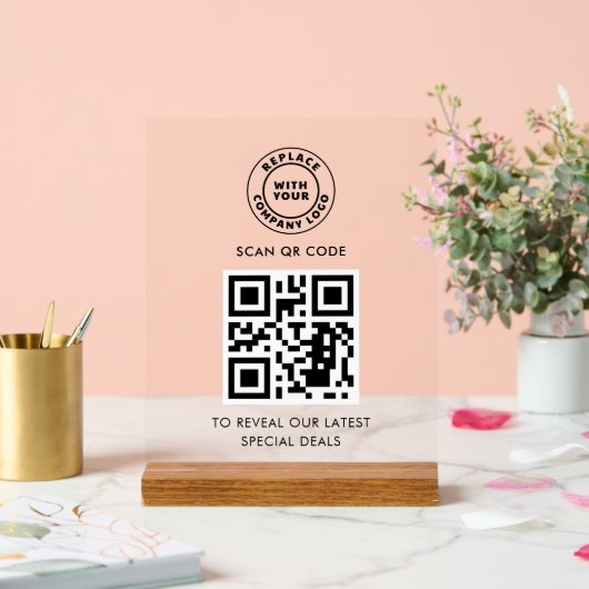 Simple Business Logo and QR Code Custom (Mariage)