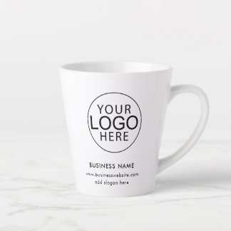 Simple Business Logo Corporate Promotional Swag Latte Mok