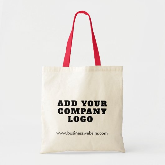 Simple Business Logo Matching Promotional Tote Bag (Voorkant)