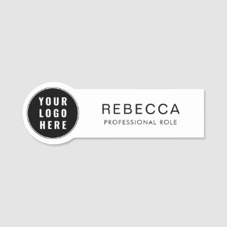 Simple Business Logo Medewerkers Naam Aangepast Naamplaatje