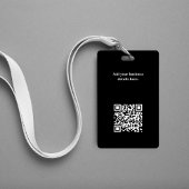 Simple Business Logo Photo QR-code Badge
