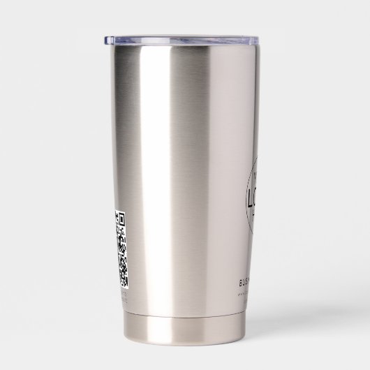 Simple Business Logo QR Code Promo Swag Geïsoleerde Drinkbeker (Rechts)