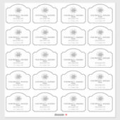 Simple Business Logo Typography Productlabel Sticker (Vel)