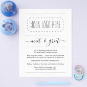 Simple Business Meet & Greet Invitation Voeg Logo  Flyer (Enkel)