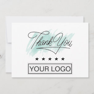Simple Business Thank You Card, Logo toevoegen Bedankkaart