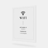 Simple Business  Wifi Password and Network  (Angle)