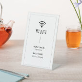 Simple Business  Wifi Password and Network  Reclamebord Met Voetstuk (Insitu)