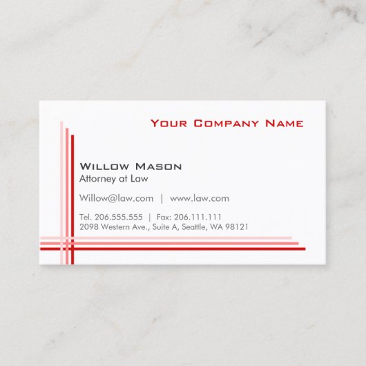 Simple cadre blanc, Carte de visite professionnel (Devant)