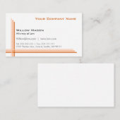 Simple cadre blanc, Carte de visite professionnel (Devant / Derrière)