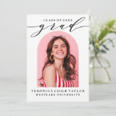 SIMPLE CALLIGRAPHIE D'ARCHE MINIMALISTE INVITATION (Debout devant)