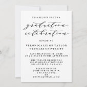 SIMPLE CALLIGRAPHIE D'ARCHE MINIMALISTE INVITATION (Dos)