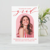 SIMPLE CALLIGRAPHIE D'ARCHE MINIMALISTE INVITATION (Debout devant)