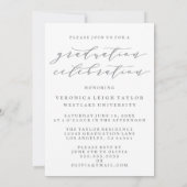 SIMPLE CALLIGRAPHIE D'ARCHE MINIMALISTE INVITATION (Dos)