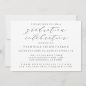 SIMPLE CALLIGRAPHIE D'ARCHE MINIMALISTE INVITATION (Dos)