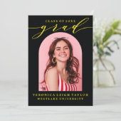 SIMPLE CALLIGRAPHIE D'ARCHE MINIMALISTE INVITATION (Debout devant)