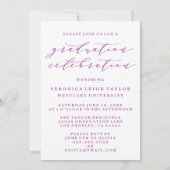 SIMPLE CALLIGRAPHIE D'ARCHE MINIMALISTE INVITATION (Dos)