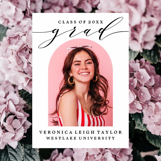 SIMPLE CALLIGRAPHIE D'ARCHE MINIMALISTE INVITATION