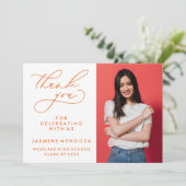 SIMPLE CALLIGRAPHIE FANTASQUE GRADUATION MERCI (Debout devant)