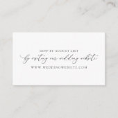 Simple Calligraphie Mariage RSVP Carte en ligne (Devant)