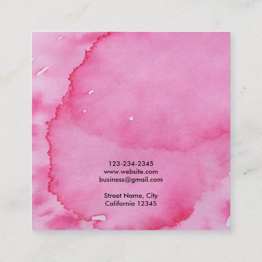 simple calligraphie noire écouteurs cartes d'affic (Dos)