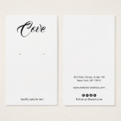 Simple Calligraphie Police Elevage Bijoux (Devant & derrière)