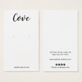 Simple Calligraphie Police Elevage Bijoux (Devant & derrière)