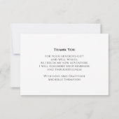 Simple Calligraphie Script Merci or (Dos)