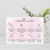 Simple Candle Care Carte de remerciements Ajouter (Debout devant)