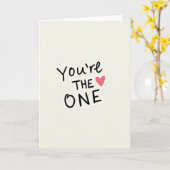 Simple carte à cœur unique (Fleur jaune)
