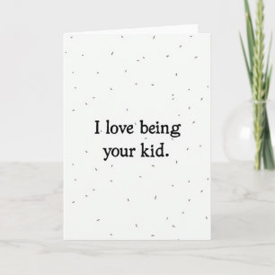 Simple carte d'amour pour enfant avec paillettes