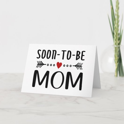 Simple Carte de Fête des Mères pour Future Maman | (Devant)