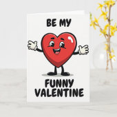 Simple Carte de la Saint-Valentin Drôle (Fleur jaune)