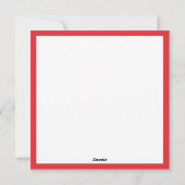 Simple Carte de la Saint-Valentin Rouge Minimalist (Dos)