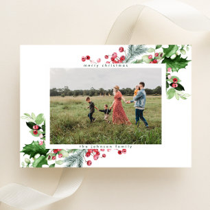 Simple carte de Noël moderne Blanche-Neige