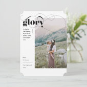 Simple carte de Noël religieuse (Debout devant)