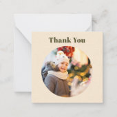 Simple Carte de Remerciement de Noël avec Photo Pe (Devant)