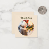 Simple Carte de Remerciement de Noël avec Photo Pe (Devant/Arrière en situation)