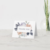 Simple Carte de remerciements Floral Rustique (Devant)