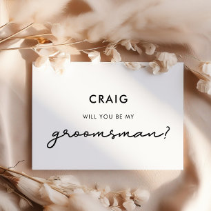 Simple Carte de témoin de mariage pour lui