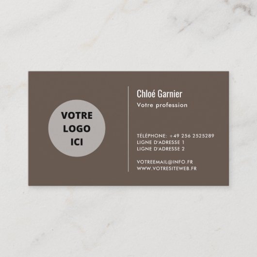 Simple Carte de visite (Devant)