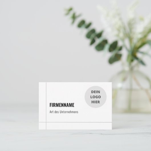 Simple carte de visite (Debout devant)