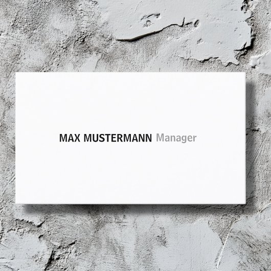 simple carte de visite