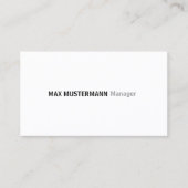 simple carte de visite (Devant)